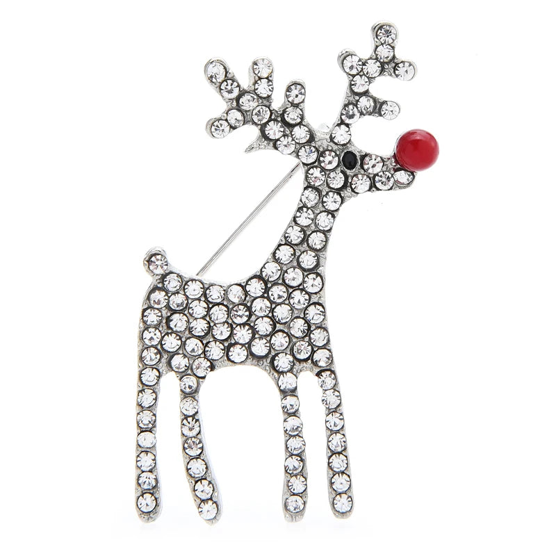 Broche Kerst | Schattige Hert Broche voor Dames en Heren – Feestelijk Accessoire