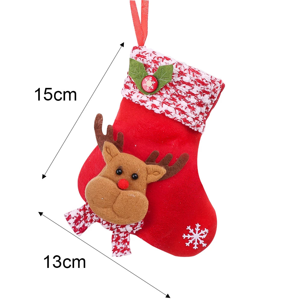 Kerstsok cadeautasjes set – feestelijke decoratie en cadeauverpakking
