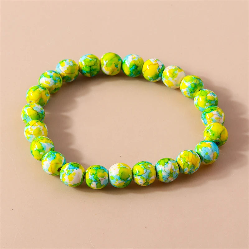 Kerst armband met kralen, rendier en kerstboom bedels voor dames