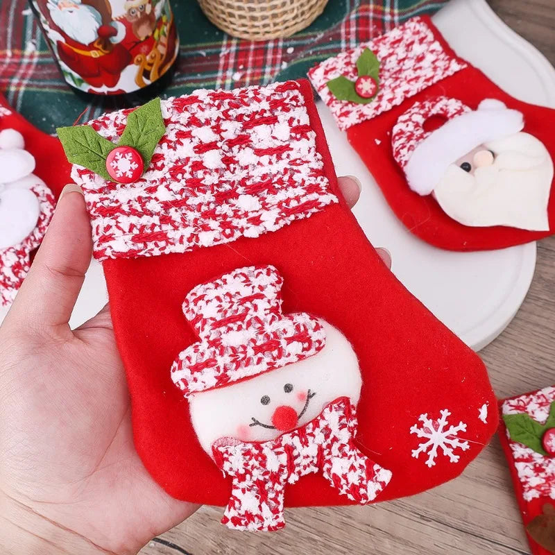 Kerstsok cadeautasjes set – feestelijke decoratie en cadeauverpakking