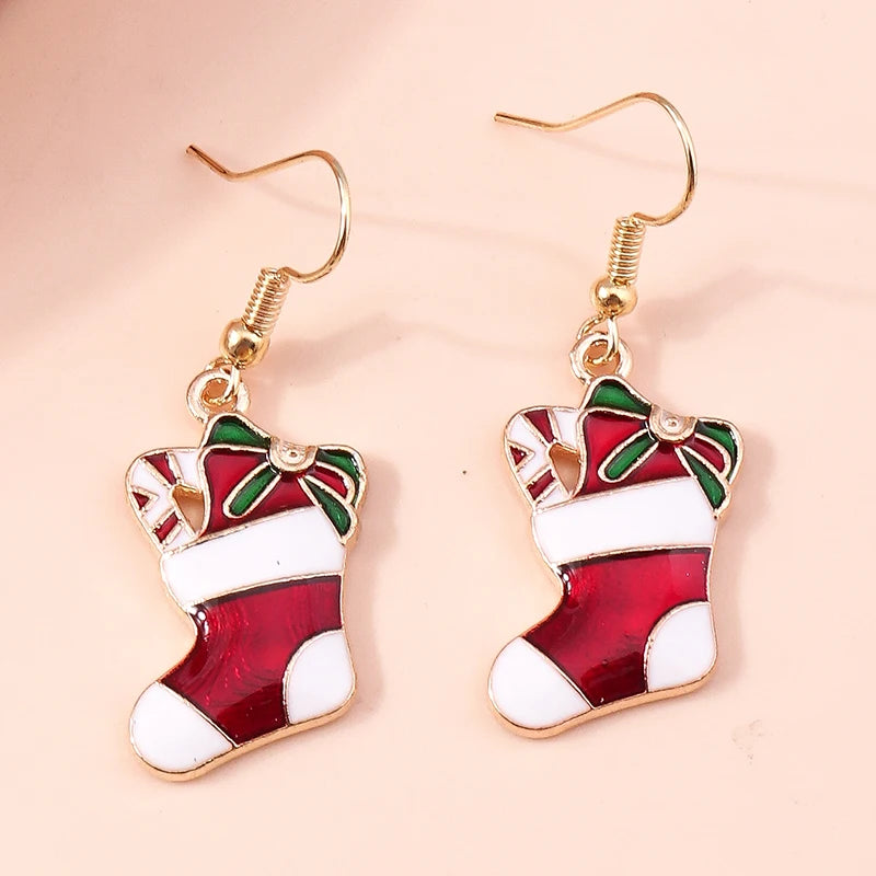 Kerst Oorbellen – Feestelijke oorbellen met Kerst design voor Dames - 045