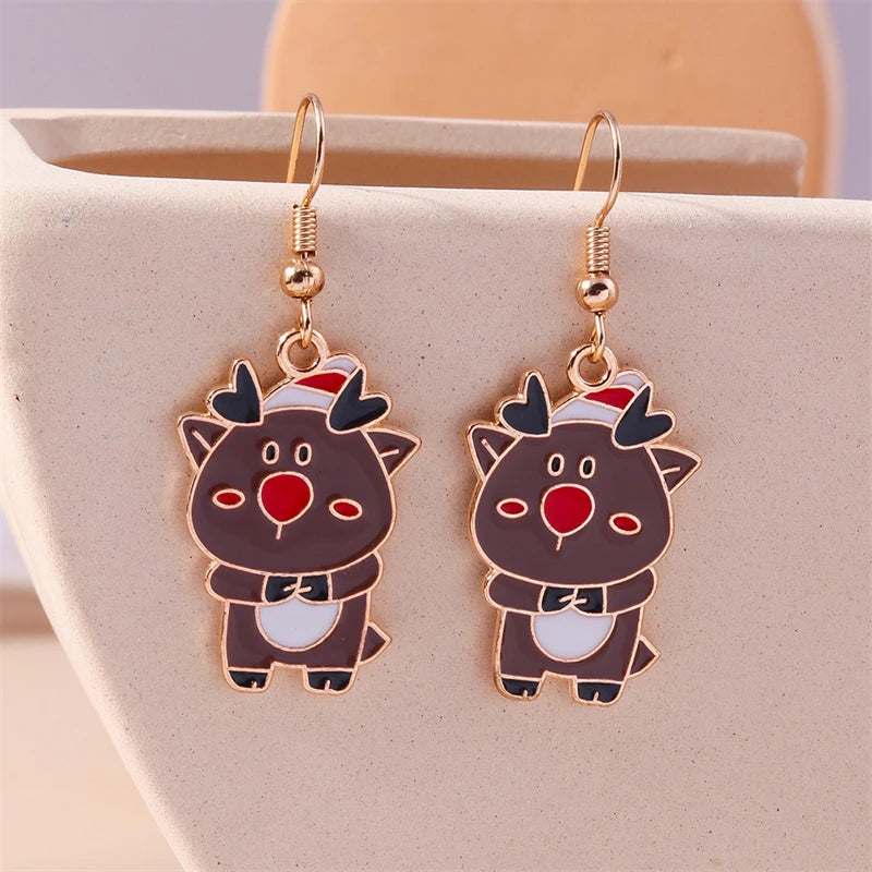 Kerst Oorbellen – Feestelijke oorbellen met Kerst design voor Dames - 004