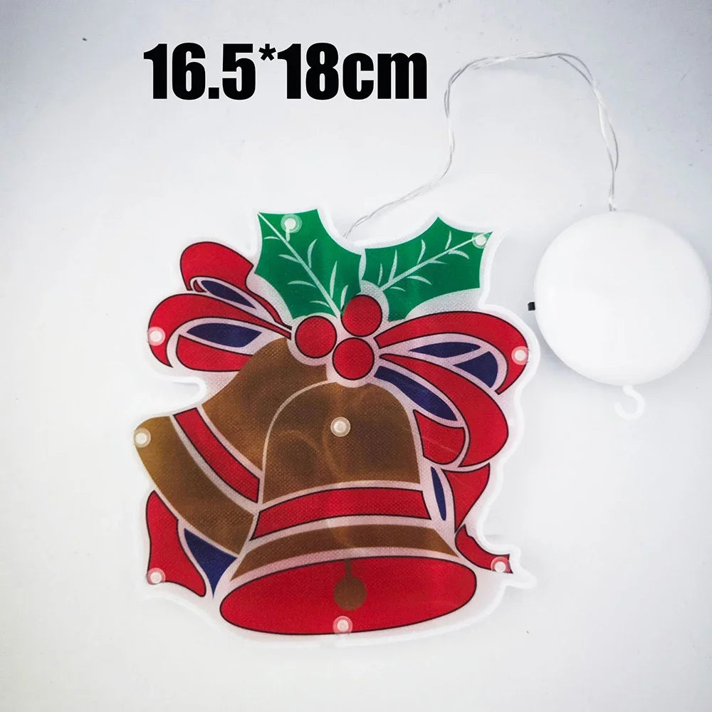 Kerst lamp LED raamdecoratie – sfeervolle hanglamp met zuignap voor binnen
