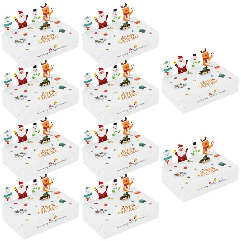 Kerst cadeauverpakking cartoon snoepdoosjes voor feest en lekkernijen