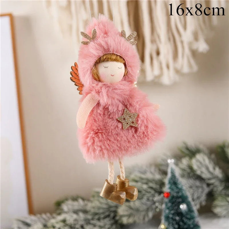 Kerst pop Engel decoratie voor kerstboom en sfeervolle woningversiering
