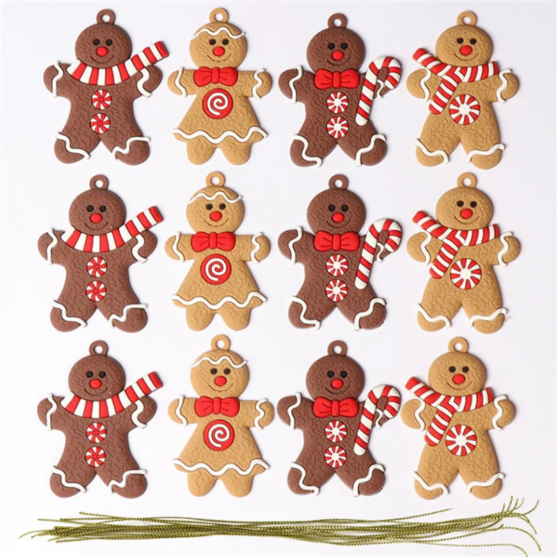Kerst pop Gingerbread man hangdecoratie voor kerstboom