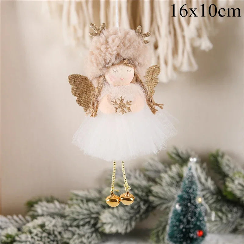 Kerst pop Engel decoratie voor kerstboom en sfeervolle woningversiering