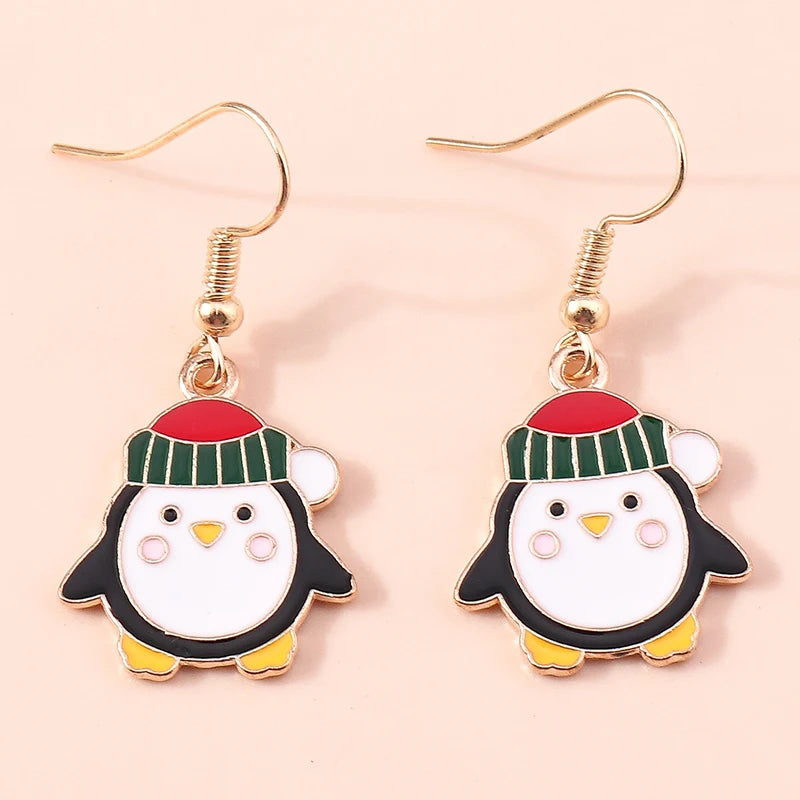 Kerst oorbellen kleurrijke hangers voor dames en meisjes