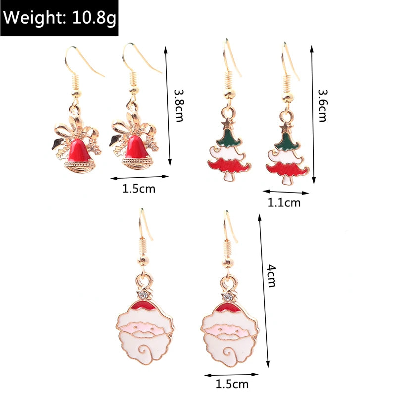Kerst Oorbellen – Feestelijke oorbellen met Kerst design voor Dames - 025