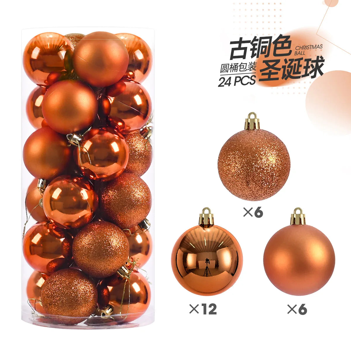 Kerstballen set 24 stuks – 3cm kerstboom versiering in diverse kleuren