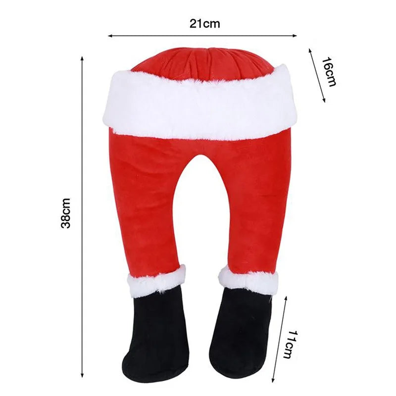 Kerst pop knuffel 105cm kerstman en sneeuwpop boomdecoratie feestelijk