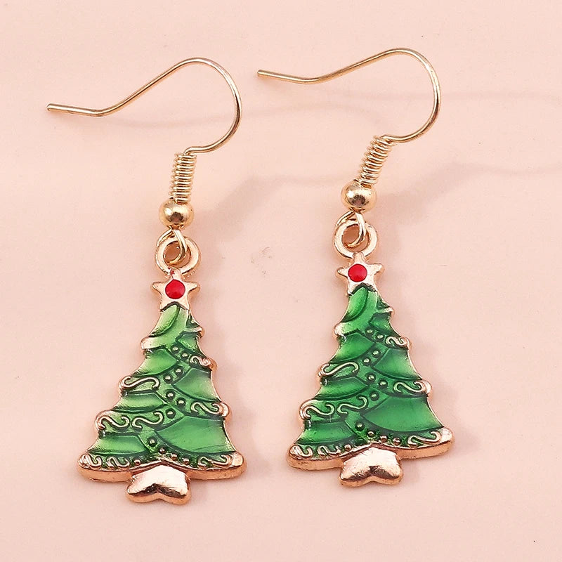 Kerst oorbellen kleurrijke hangers voor dames en meisjes