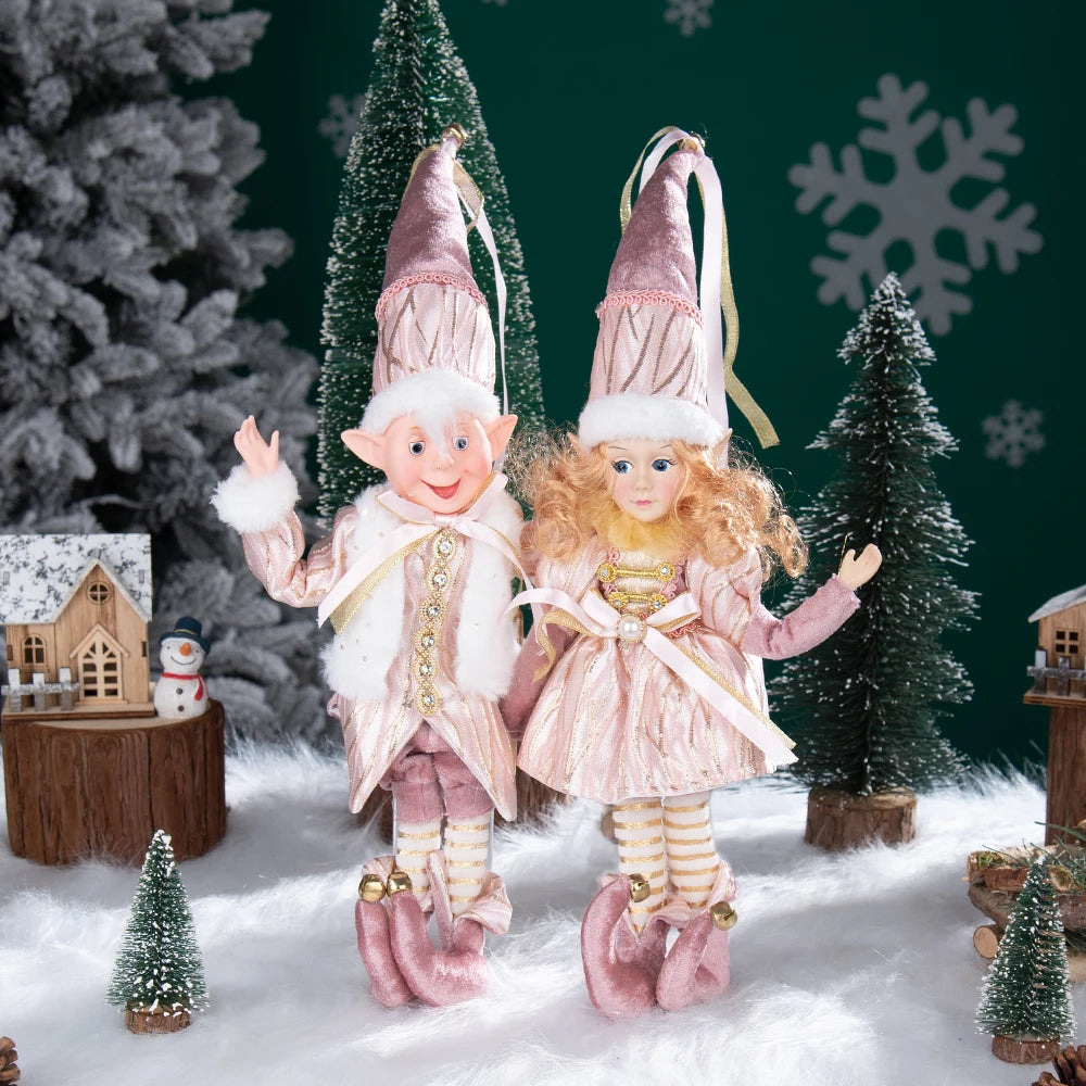 Kerst pop engel hanger meisje decoratie voor kerstboom