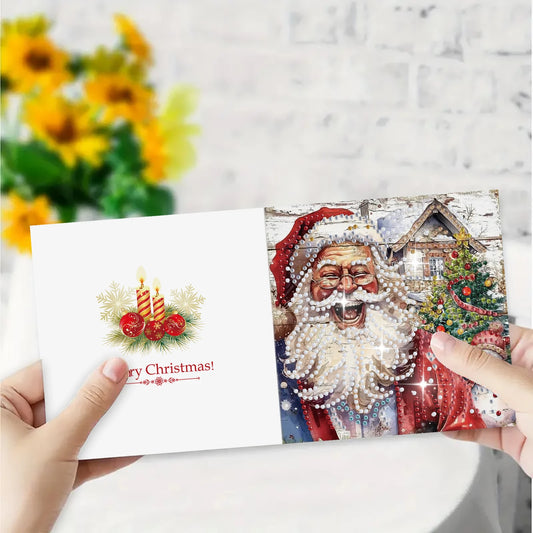 Diamond Painting Kerstkaarten Set - 6 Stuks - Kerstkaartenset met Unieke Designs