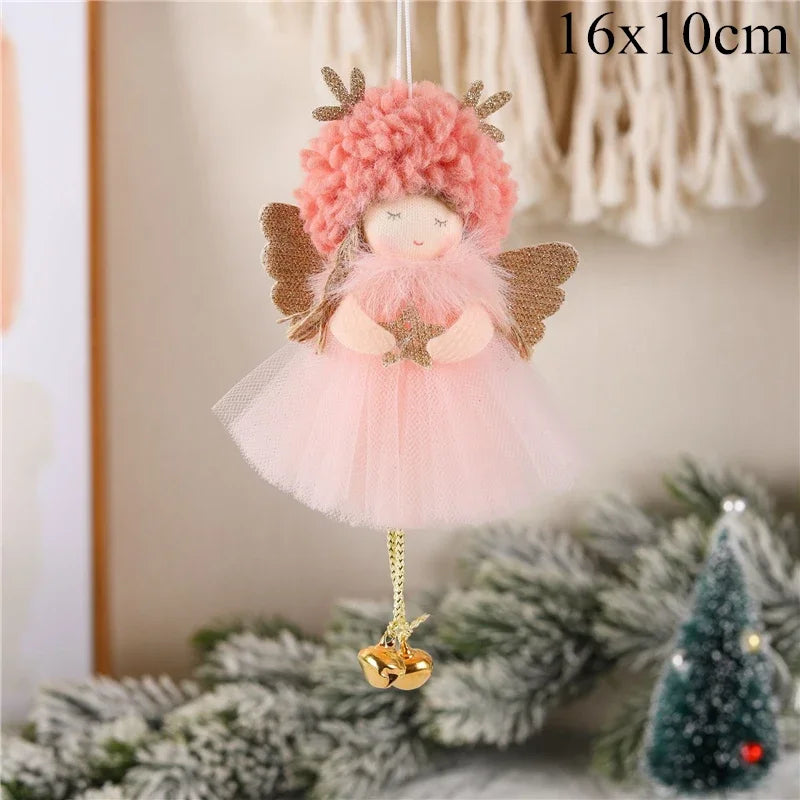 Kerst pop Engel decoratie voor kerstboom en sfeervolle woningversiering