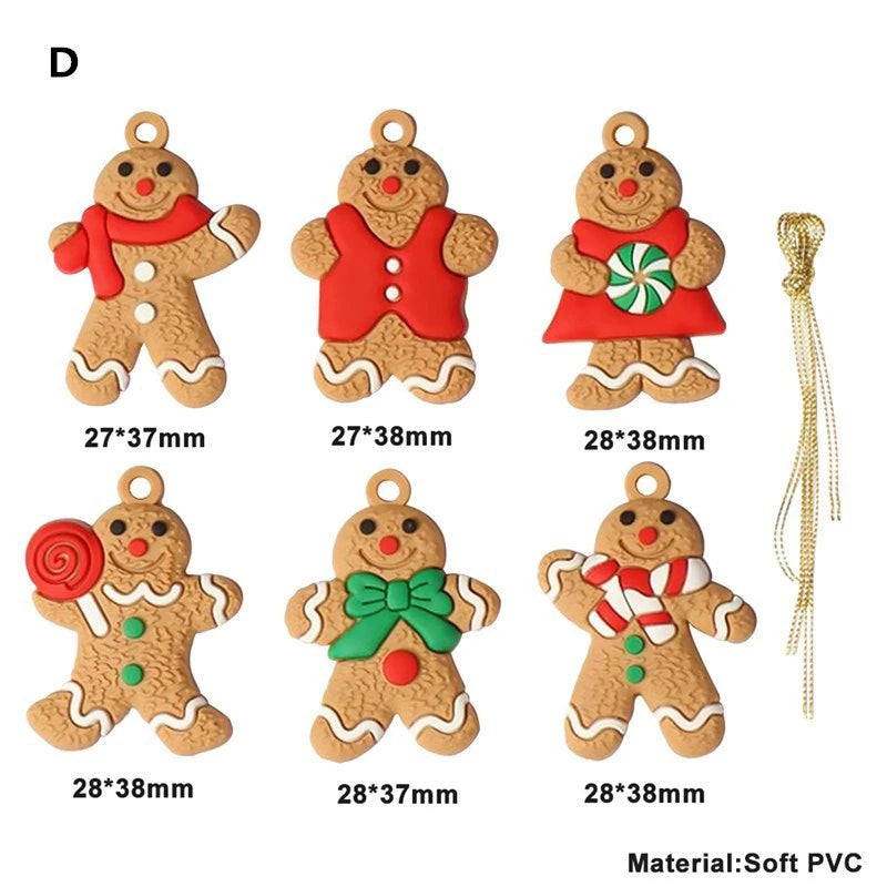 Kerst pop Gingerbread man hangdecoratie voor kerstboom