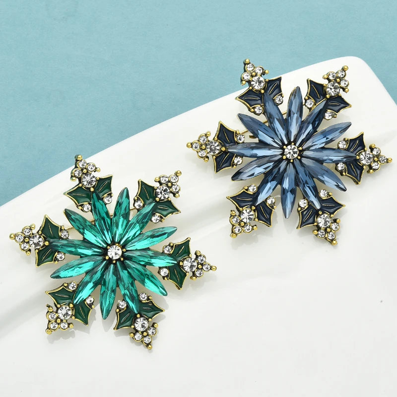 Broche Kerst | Stralende Sneeuwvlok Speld voor Feestdagen en Winterstijl