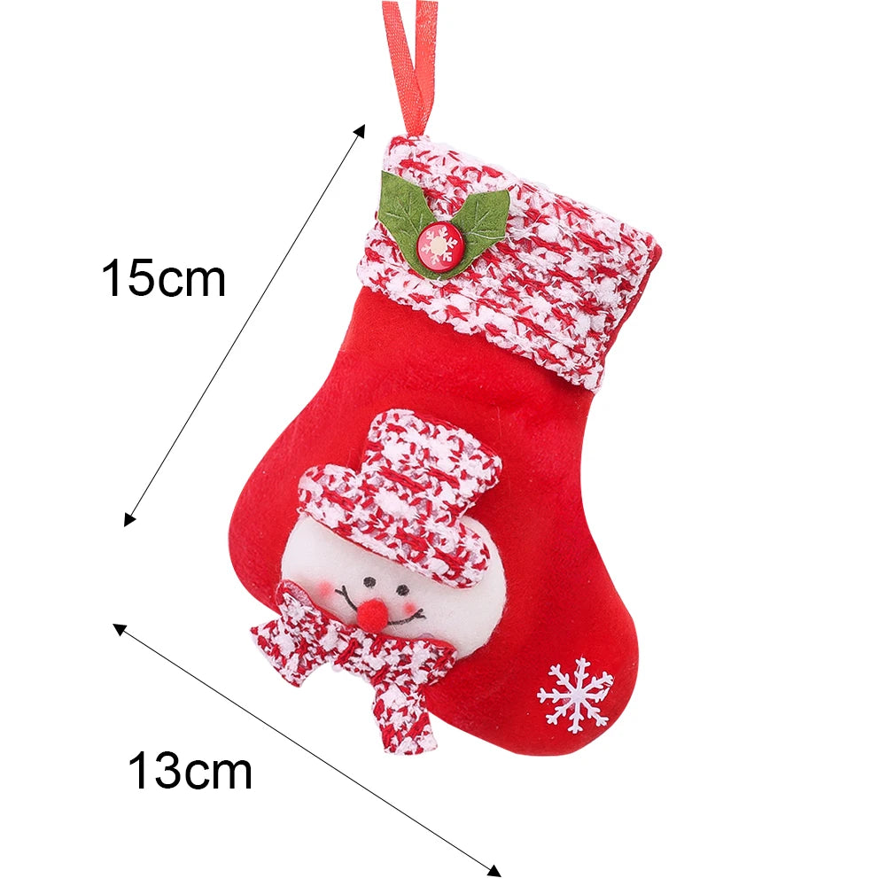 Kerstsok cadeautasjes set – feestelijke decoratie en cadeauverpakking