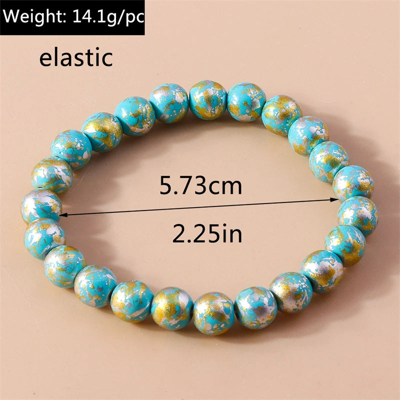 Kerst armband met kralen, rendier en kerstboom bedels voor dames