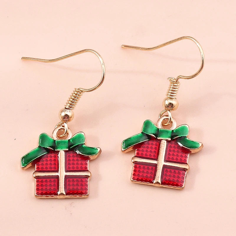 Kerst oorbellen kleurrijke hangers voor dames en meisjes