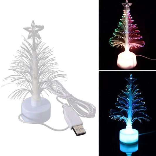 Kerst lamp mini LED kerstboom met kleurverandering en USB aansluiting