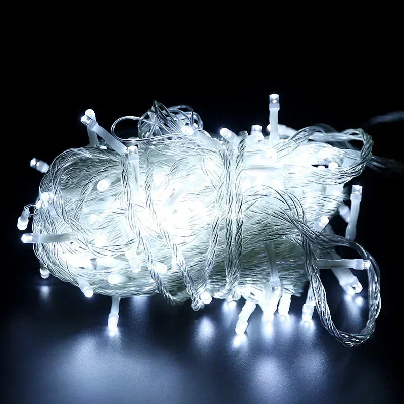 Kerst lichtgordijn sfeervolle LED slinger voor binnen en buiten