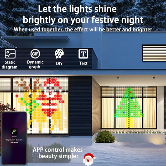 Slimme Kerstverlichting – 400-800 RGB LED Gordijnverlichting met App & Afstandsbediening, Muzieksynchronisatie, Binnen & Buiten Decoratie