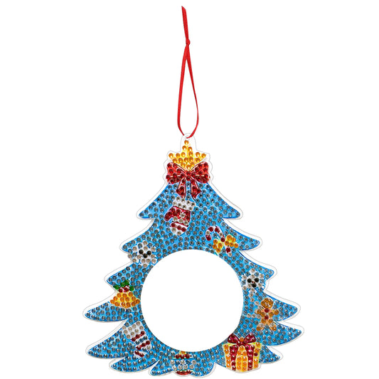 Diamond Painting Kersthangers fotolijst kerstdecoratie set 4 stuks - SDZ003