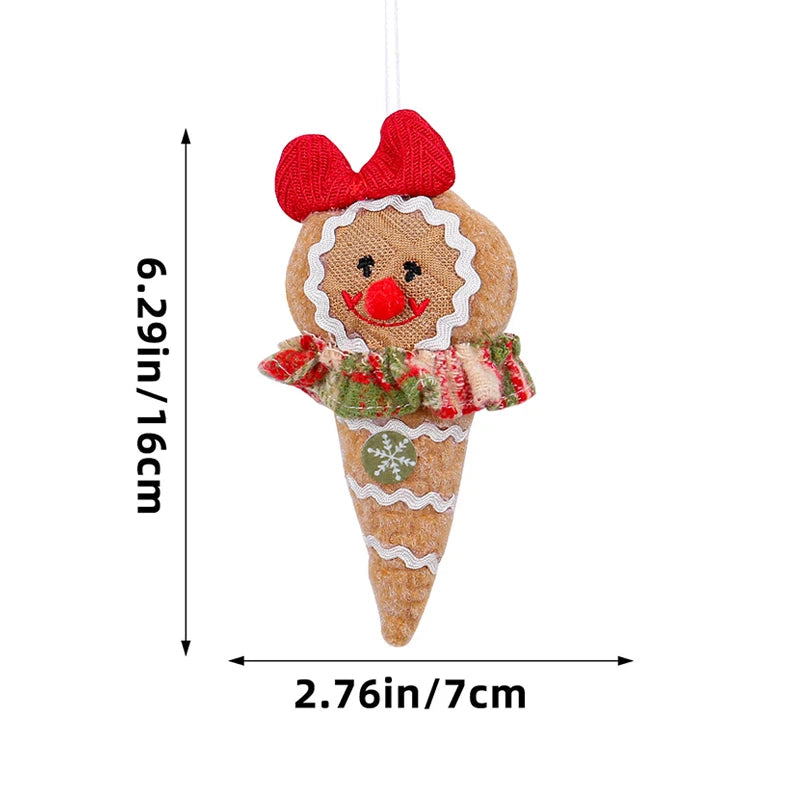 Kerst pop Gingerbread Man kerstboom hanger decoratie 2024