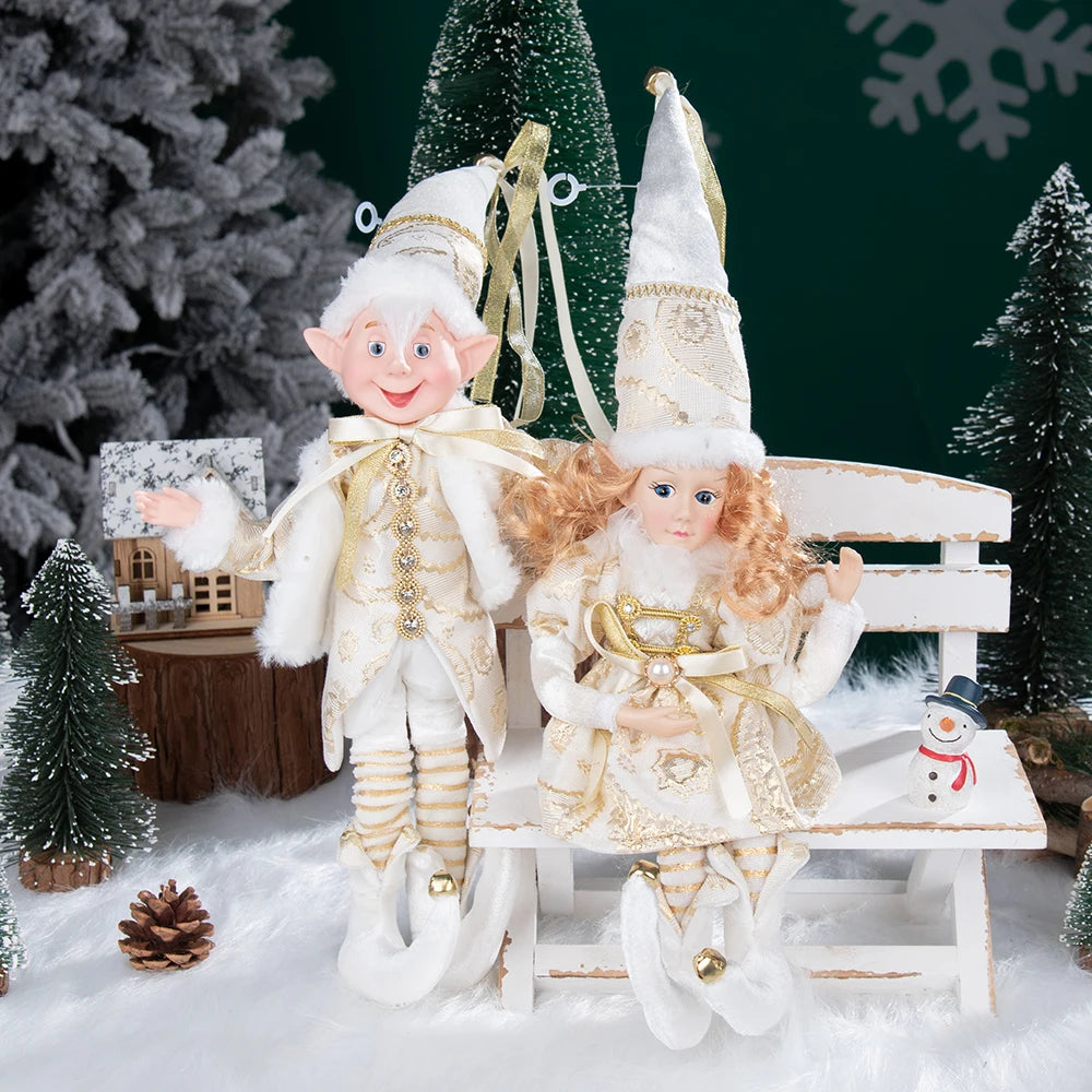 Kerst pop engel hanger meisje decoratie voor kerstboom