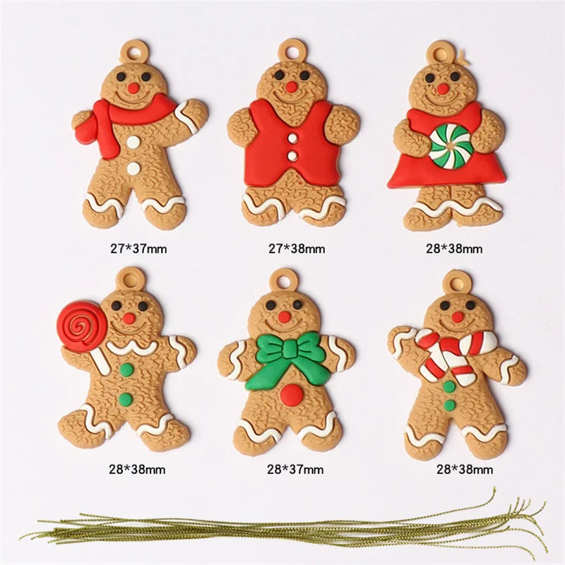 Kerst pop Gingerbread man hangdecoratie voor kerstboom