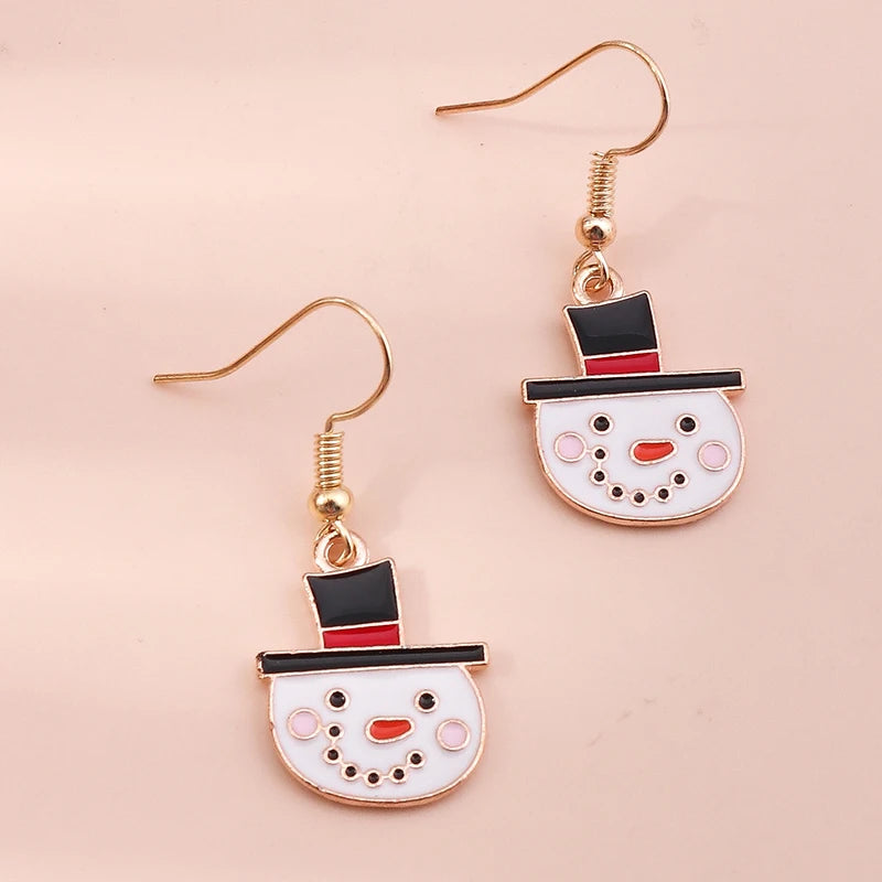 Kerst oorbellen kleurrijke hangers voor dames en meisjes