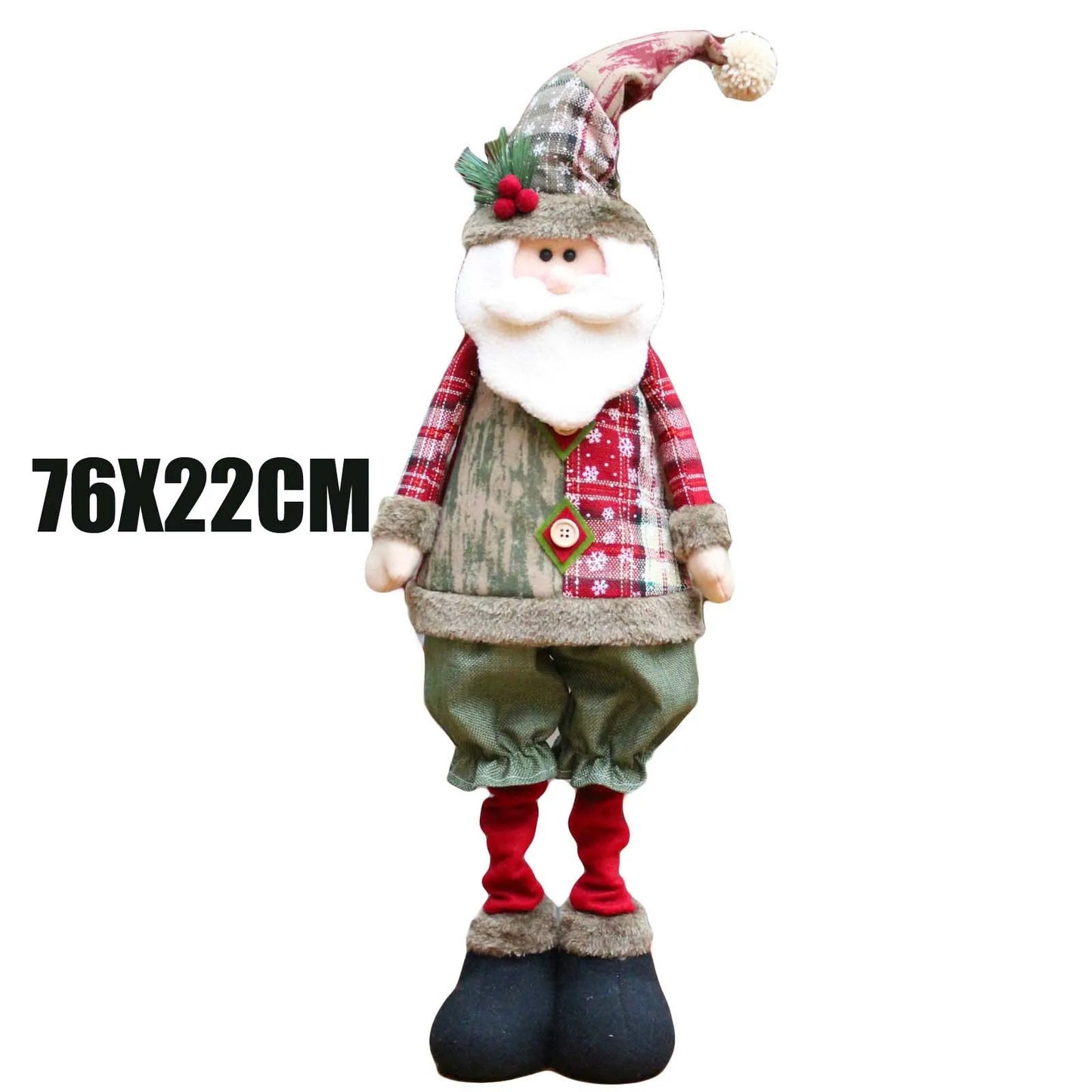 Kerst pop rendier sneeuwpop en kerstman decoratie set