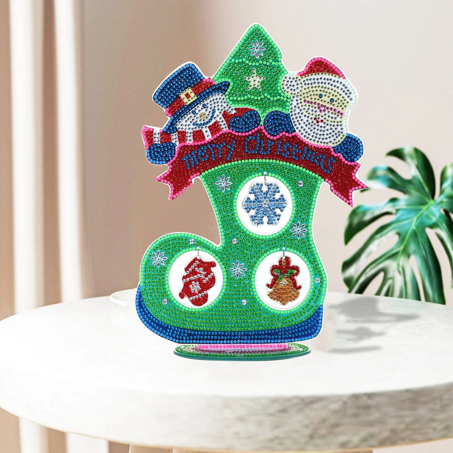 Diamond Painting Tafelornament kerstdecoratie acryl verlichtend kunstwerk - DZ711