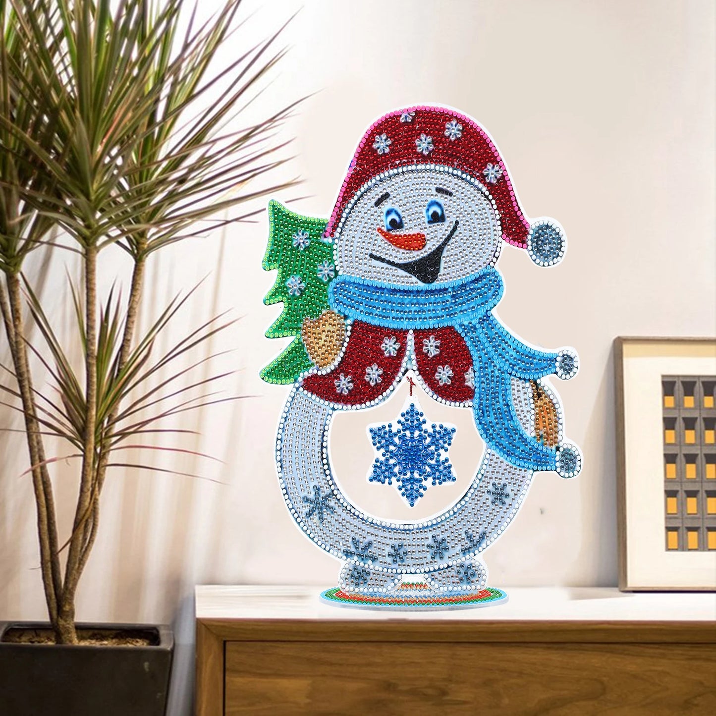 Diamond Painting Tafelornament kerstdecoratie acryl verlichtend kunstwerk - DZ694