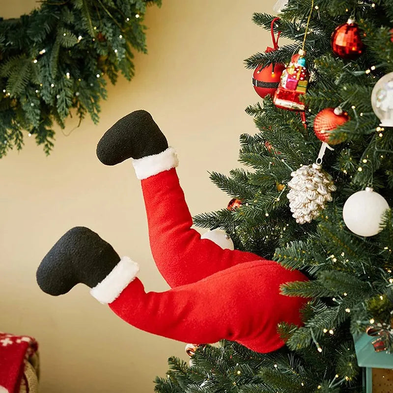 Kerst pop knuffel 105cm kerstman en sneeuwpop boomdecoratie feestelijk