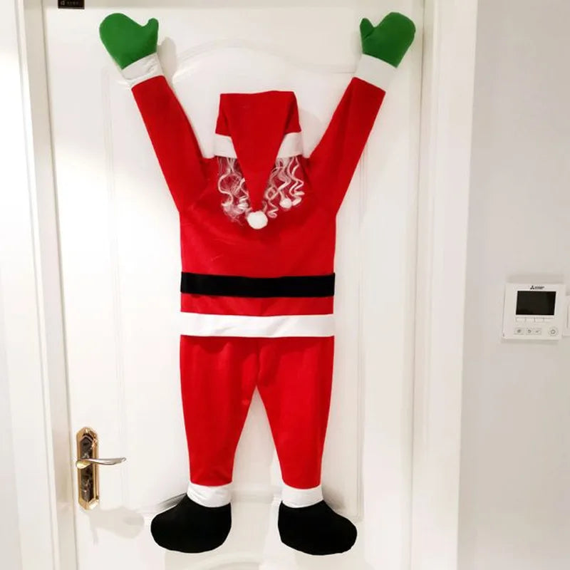 Kerst pop knuffel 105cm kerstman en sneeuwpop boomdecoratie feestelijk