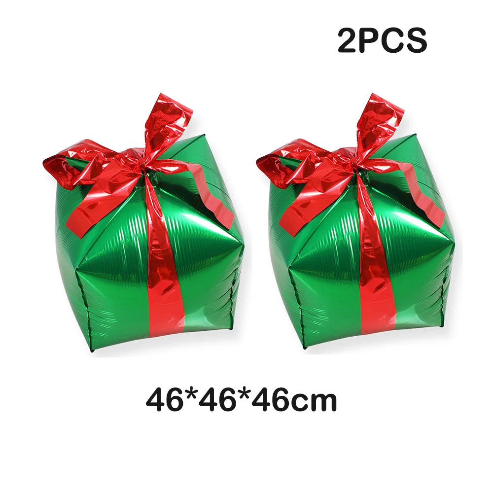 Opblaasbaar Kerst ornament snoepstok en ster decoratie in rood en groen