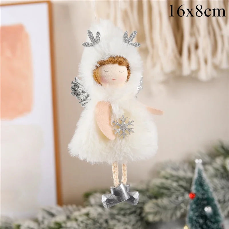 Kerst pop Engel decoratie voor kerstboom en sfeervolle woningversiering