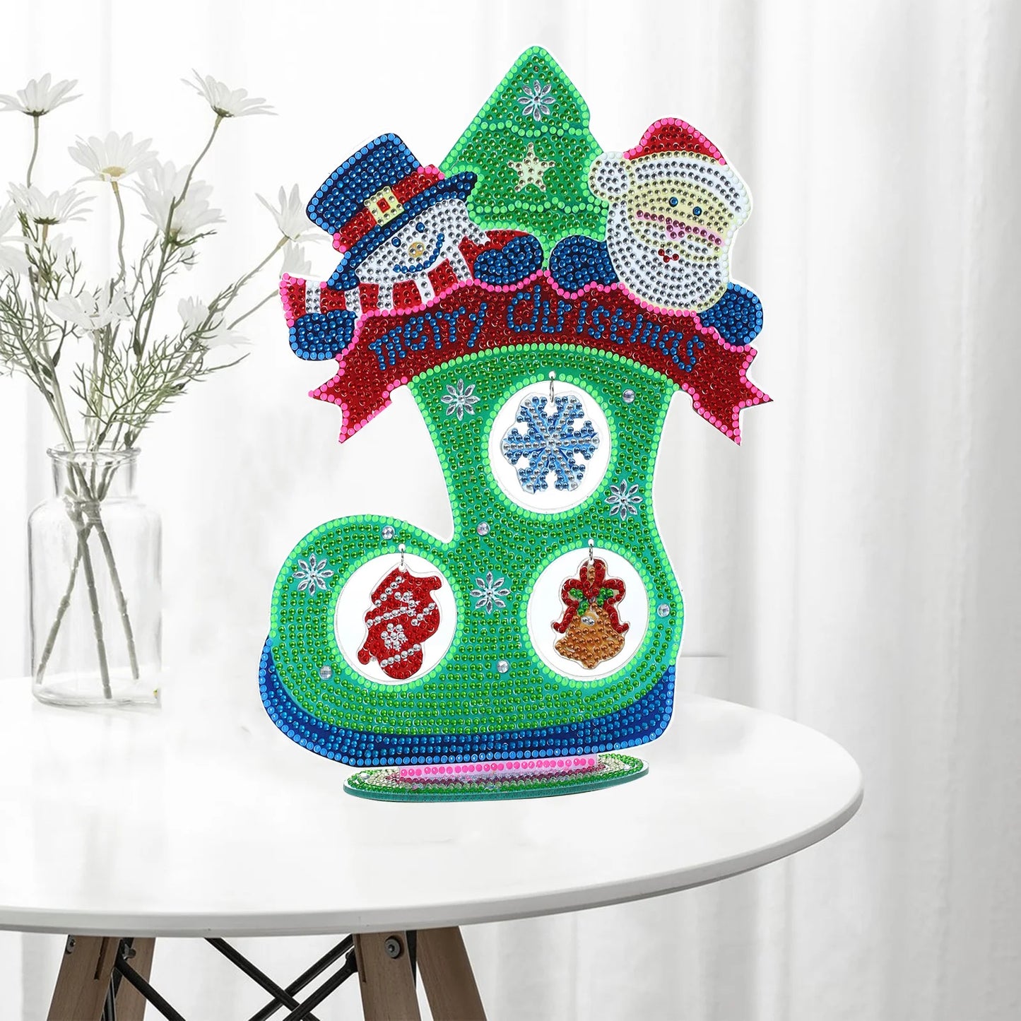 Diamond Painting Tafelornament kerstdecoratie acryl verlichtend kunstwerk - DZ711