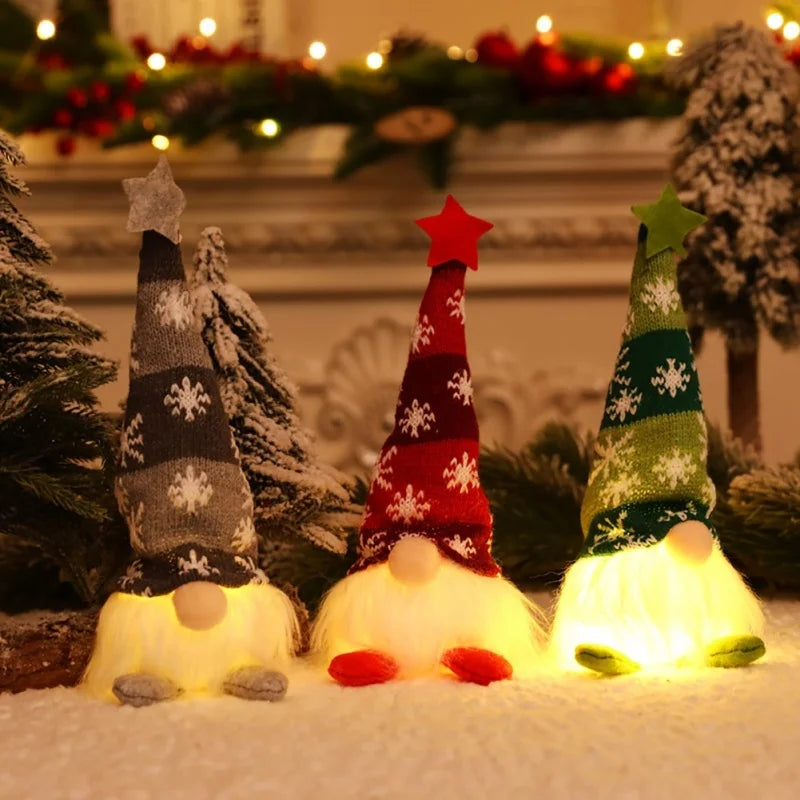 Kerst pop met verlichting | Sfeervolle gnome decoratie voor thuis