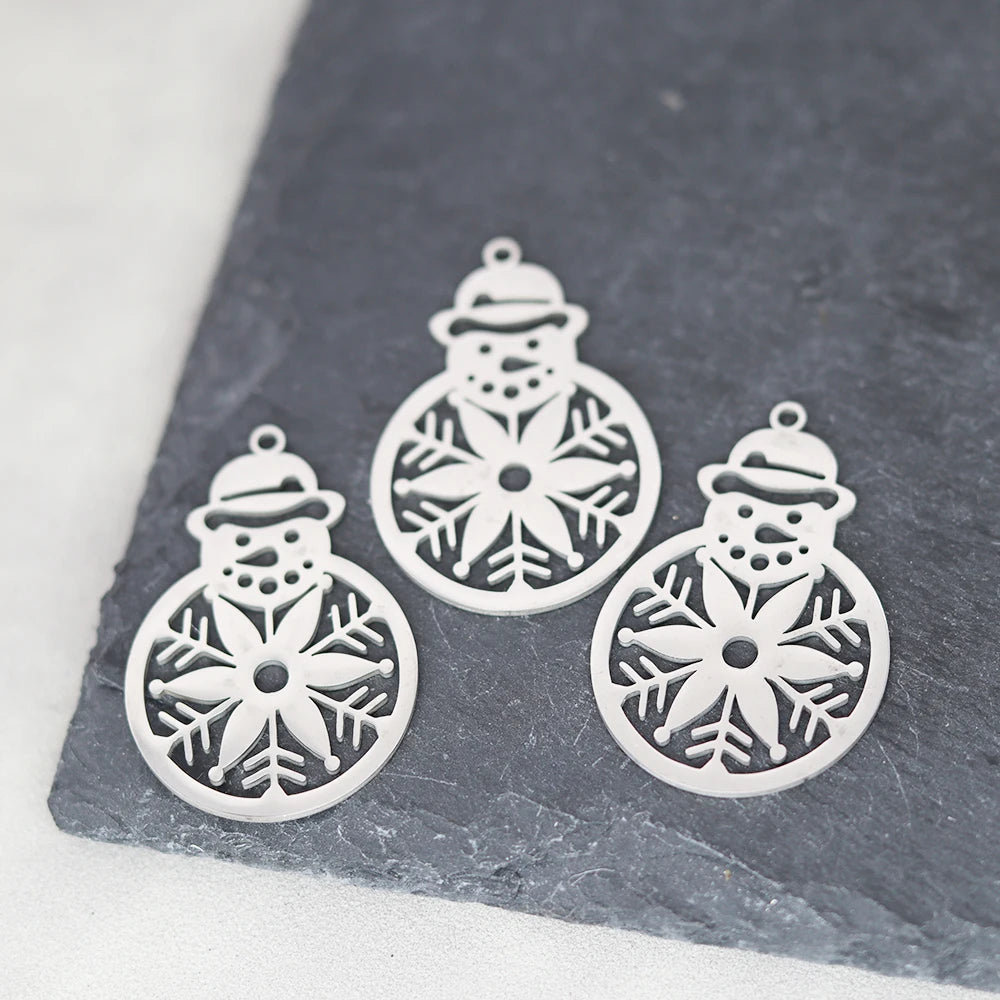 Kerst hangers sneeuwvlok rendier, bel, Kerstboom, Kerstman en meer – vele varianten - 3 stuks