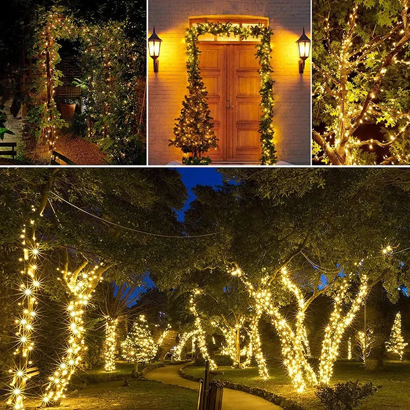 Kerst lichtgordijn sfeervolle LED slinger voor binnen en buiten