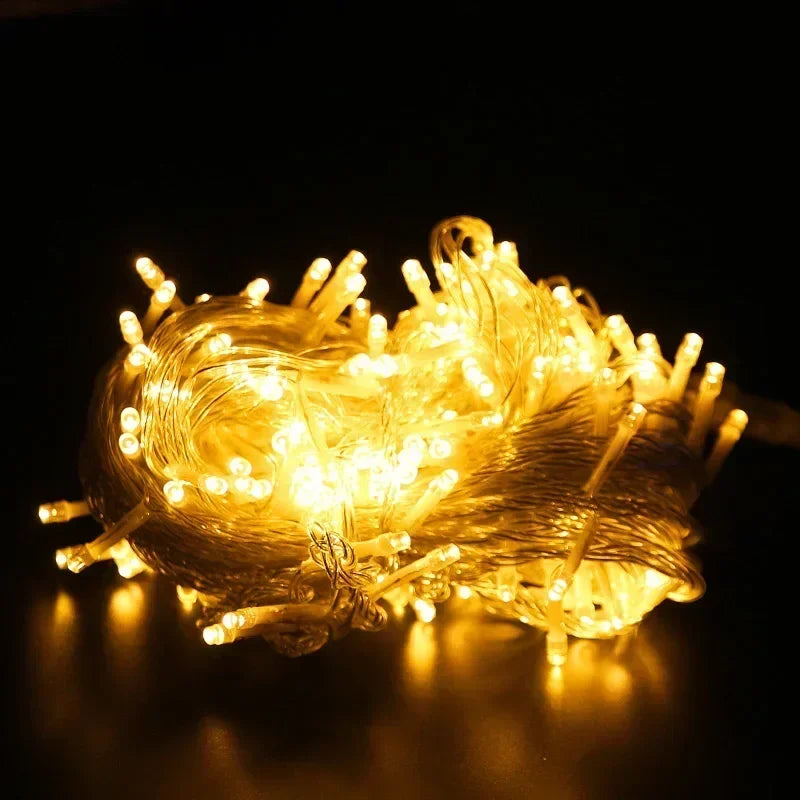 Kerst lichtgordijn sfeervolle LED slinger voor binnen en buiten