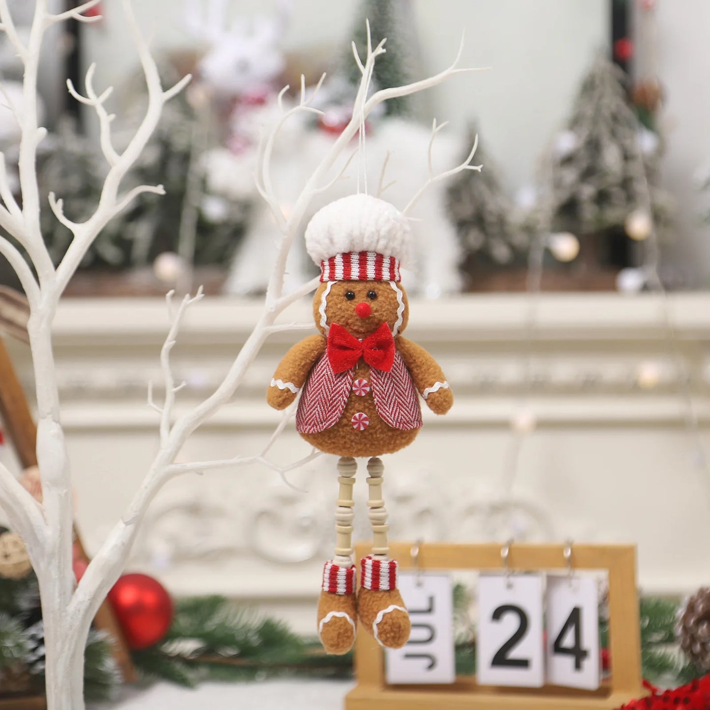 Kerst pop lange benen – schattige gingerbread hanger voor feestelijke decoratie