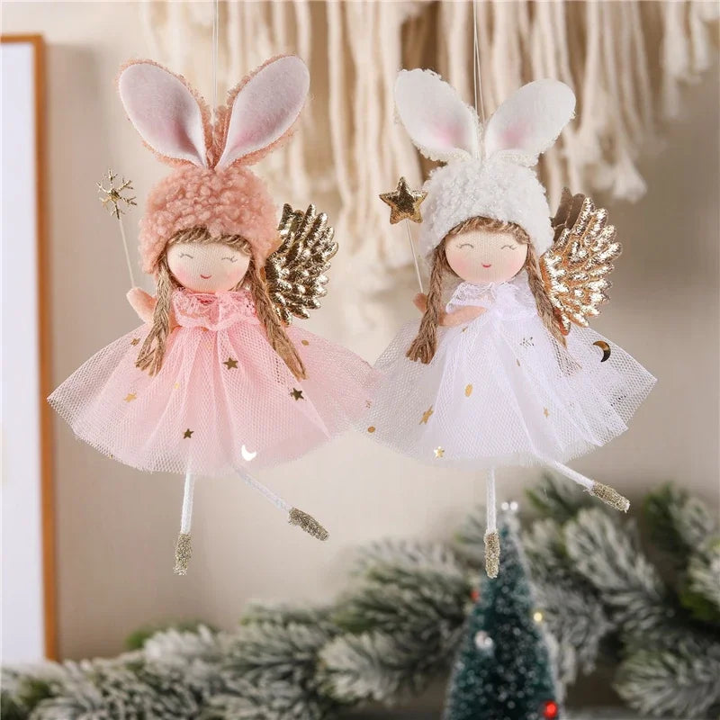 Kerst pop Engel decoratie voor kerstboom en sfeervolle woningversiering