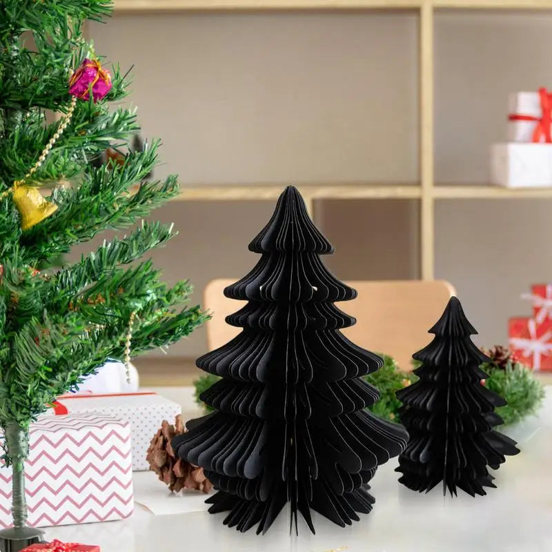 Opvouwbare Kerstboom – Papieren Decoratie Set (Groot & Klein)