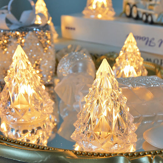 LED Kristallen Nachtlamp – Romantisch Kaarslicht voor Feest & Decoratie