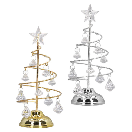 Kerst lamp kristallen kerstboom met LED verlichting voor sfeervolle decoratie