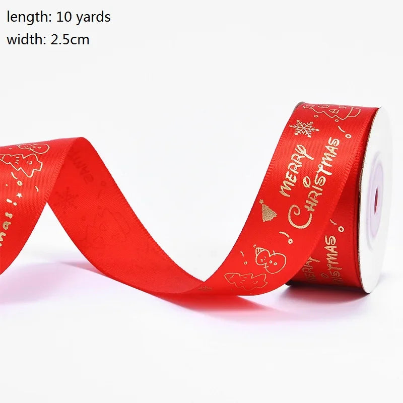 Kerst cadeauverpakking lint Merry Christmas voor feestelijke decoratie